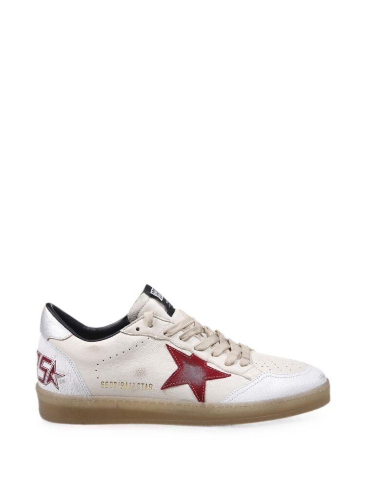 GOLDEN GOOSE Sneakers Butter beige/white/red/silver