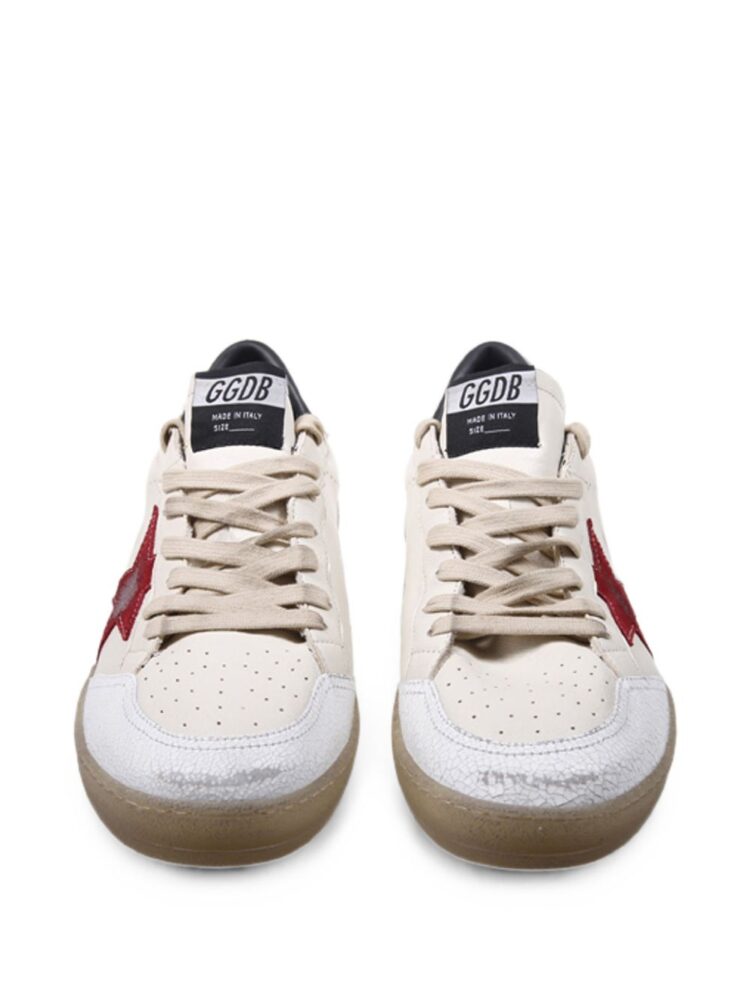 GOLDEN GOOSE Sneakers Butter beige/white/red/silver