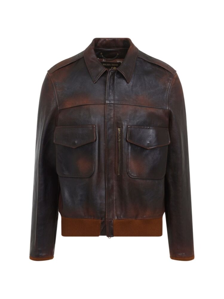 GOLDEN GOOSE Giubbotto Dark brown