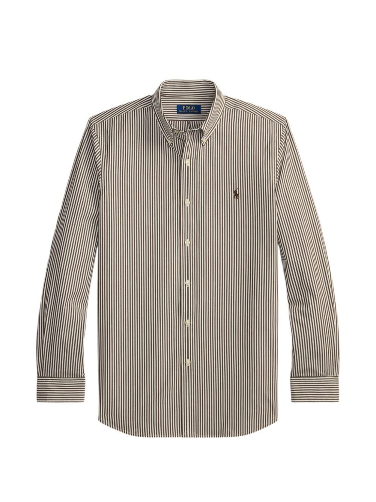 POLO RALPH LAUREN Camicia Nutmeg brown/white