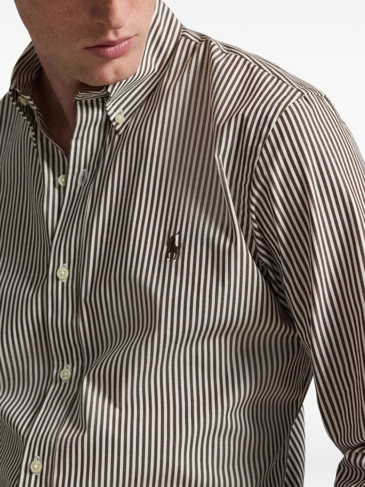 POLO RALPH LAUREN Camicia Nutmeg brown/white
