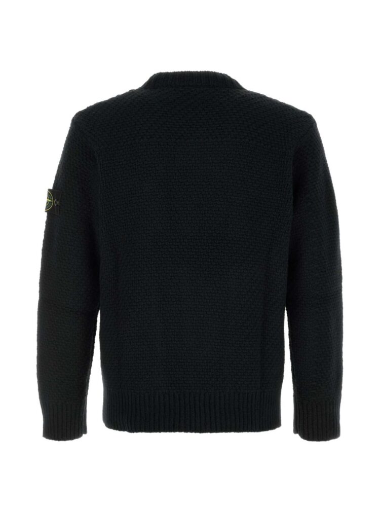 STONE ISLAND Maglia Nera Girocollo