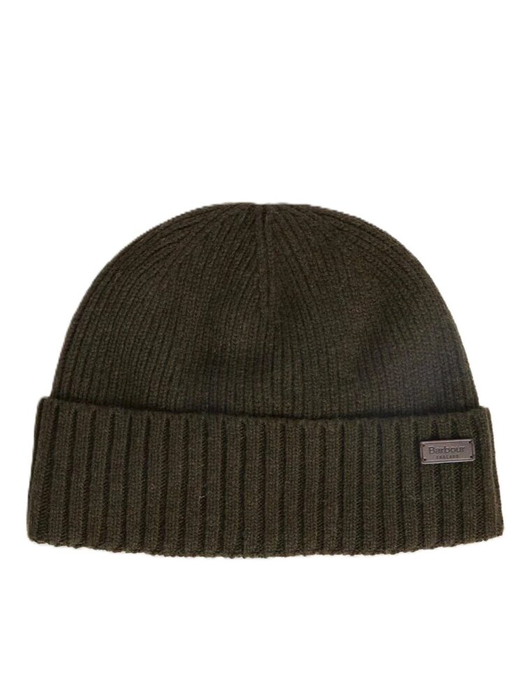 BARBOUR Set cappello guanti Dark green