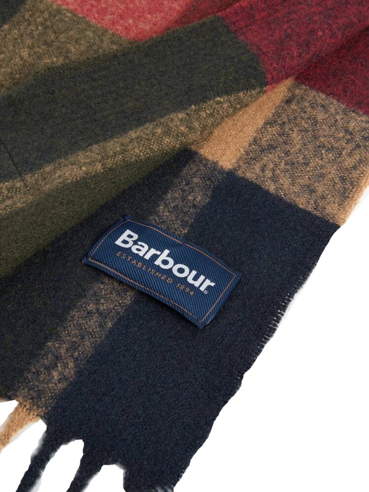 BARBOUR Sciarpe Sage/ sandstone